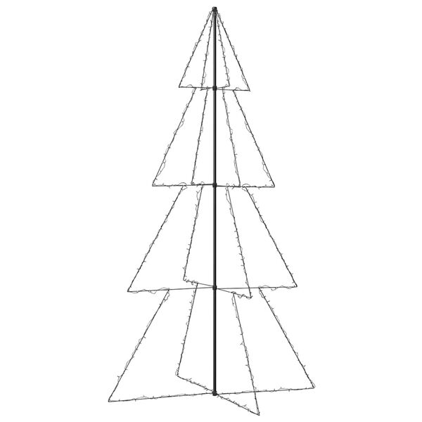 vidaXL Arbre de No&euml;l c&ocirc;ne 360 LED d'int&eacute;rieur/d'ext&eacute;rieur 143x250 cm