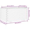vidaXL Jardini&egrave;re blanc 90x60x49,5 cm bois de pin massif