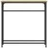 vidaXL Table console avec &eacute;tag&egrave;re Ch&ecirc;ne artisanal 75 x 19,5 x 75 cm