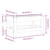vidaXL Repose-pied de jardin 62x30x32 cm bois massif de douglas