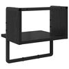 vidaXL &Eacute;tag&egrave;re Murale Ch&ecirc;ne noir 30 x 25 x 30 cm Bois d'ing&eacute;nierie