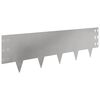 vidaXL Bordure de Pelouse 20 pcs 100 x 30 cm Acier Argent&eacute;