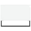 vidaXL Table basse Blanc 90x50x36,5 cm Bois d'ing&eacute;nierie
