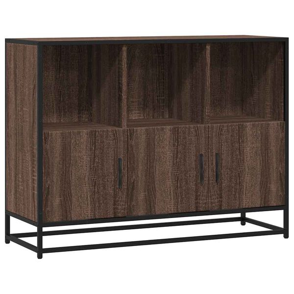 vidaXL Buffet ch&ecirc;ne marron 100x35x76 cm bois d'ing&eacute;nierie