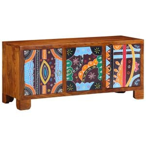 vidaXL Banc &agrave; chaussures avec stockage Marron miel 100 x 35 x 45 cm