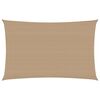 vidaXL Voile d'ombrage 160 g/m&sup2; Taupe 3x5 m PEHD