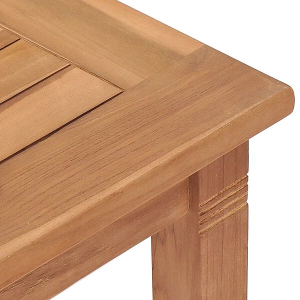 vidaXL Table &agrave; d&icirc;ner de jardin 85x85x75 cm Bois de teck massif