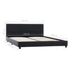 vidaXL Cadre de lit sans matelas noir similicuir 120x200 cm