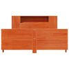 vidaXL Cadre de lit sans matelas cire marron 140x200cm bois pin massif