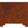 vidaXL Braise Marron 60 x 60 x 30 cm Acier Corten