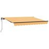 vidaXL Auvent R&eacute;tractable Sable 450 &times; 350 cm Tissu et Aluminium