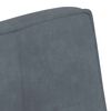 vidaXL Banc gris foncé 110x74x84 cm velours
