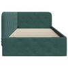 vidaXL Cadre de lit d'angle Vert fonc&eacute; 100 x 200 cm Velours