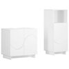 vidaXL Ensemble d'armoire de salle de bain 2 pc Blanc