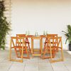 vidaXL Table de Jardin 5 pcs Marron 110 x 60 x 72 cm