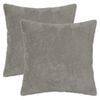 vidaXL Housse de coussin 2 pc HEERLEN Gris clair 40 x 40 cm