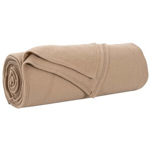 vidaXL plaid Camel 280 x 210 cm 0.8 kg Polaire