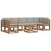 vidaXL Ensemble de canap&eacute;s d'ext&eacute;rieur 8 pc Gris Naturel et Clair