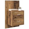 vidaXL Cabinet de chevet mural 2 pcs Bois Ancien 48,5 x 32,5 x 80 cm