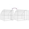 vidaXL Kennel pour Chiens avec stockage Argent&eacute; 2 x 2 x 2 m Acier
