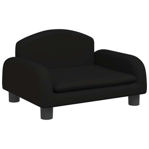vidaXL Canap&eacute; pour enfants noir 50x40x30 cm tissu