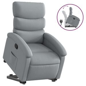 vidaXL Fauteuil inclinable de massage &eacute;lectrique Vert fonc&eacute; Tissu