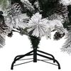 vidaXL Sapin de No&euml;l &agrave; flocons de neige et pommes de pin 225 cm PVC/PE