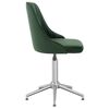 vidaXL Chaise pivotante de salle &agrave; manger Vert fonc&eacute; Velours