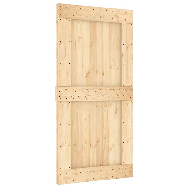 vidaXL Porte NARVIK Naturel 100 x 210 cm Bois de pin massif
