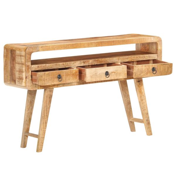 vidaXL Buffet 120x30x75 cm Bois de manguier brut