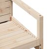 vidaXL Chaise de jardin 57,5x63x76 cm bois de pin massif