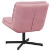 vidaXL Fauteuil relaxant pivotant Rose 63 x 75 x 76 cm Velours