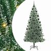 vidaXL Arbre de No&euml;l artificiel floconn&eacute; de neige avec lumi&egrave;re LED