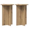 vidaXL Support de Plante 2 pcs Ch&ecirc;ne artisanal &Oslash;40 x 60 cm