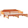 vidaXL Lit de jour et lit gigogne sans matelas 90x200 cm bois massif