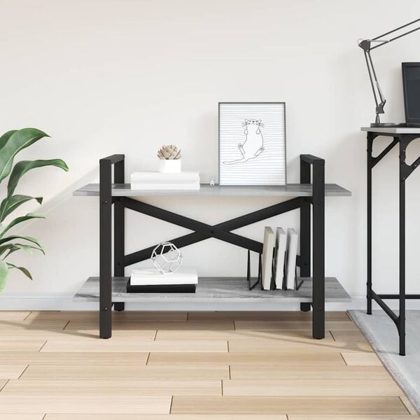 vidaXL &Eacute;tag&egrave;re Gris Sonoma 100 x 33,5 x 64 cm Bois d'ing&eacute;nierie