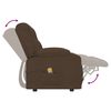 vidaXL Fauteuil de massage inclinable porte-gobelets 2 places marron