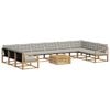 vidaXL Ensemble de canap&eacute;s d'ext&eacute;rieur 11 pc 10 place
