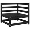 vidaXL Canap&eacute; d'angle de jardin coussins anthracite Bois de pin massif