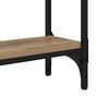 vidaXL Table console avec étagère Chêne artisanal 75 x 22,5 x 75 cm