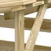 vidaXL Pergola avec toit 100x90x200 cm Bois de pin impr&eacute;gn&eacute;