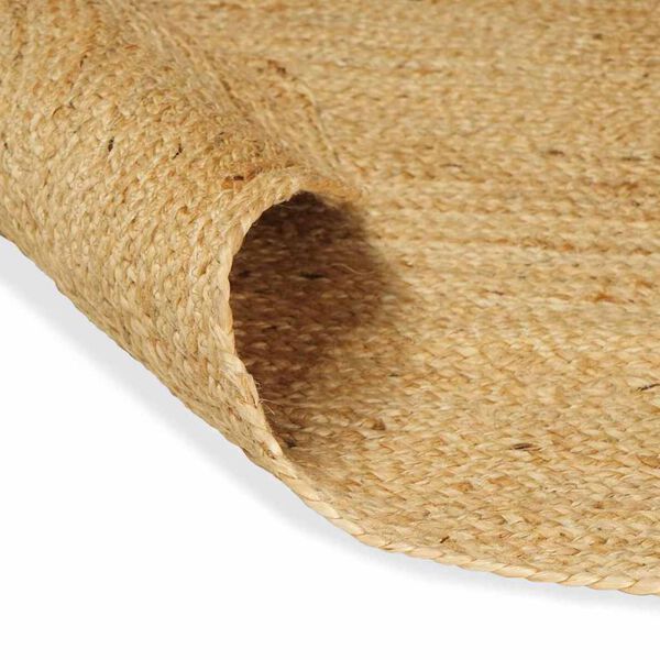 vidaXL Tapis de surface ovale Naturel 122 x 183 cm Jute