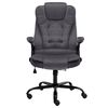 vidaXL Chaise de bureau Gris fonc&eacute; Velours