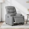 vidaXL Fauteuil inclinable &eacute;lectrique Gris clair Tissu