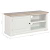 vidaXL Meuble TV Blanc 90x30x40 cm Bois