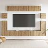 vidaXL Unites TV Montage mural 4 pcs Chêne artisanal Bois d'ingénierie