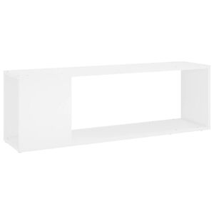 vidaXL Meuble TV Blanc 100x24x32 cm Bois d'ing&eacute;nierie