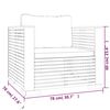 vidaXL Salon de jardin 7 pcs avec coussins Bois de teck solide