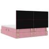 vidaXL Lit de Rangement avec matelas Rose 180 x 200 cm Velours