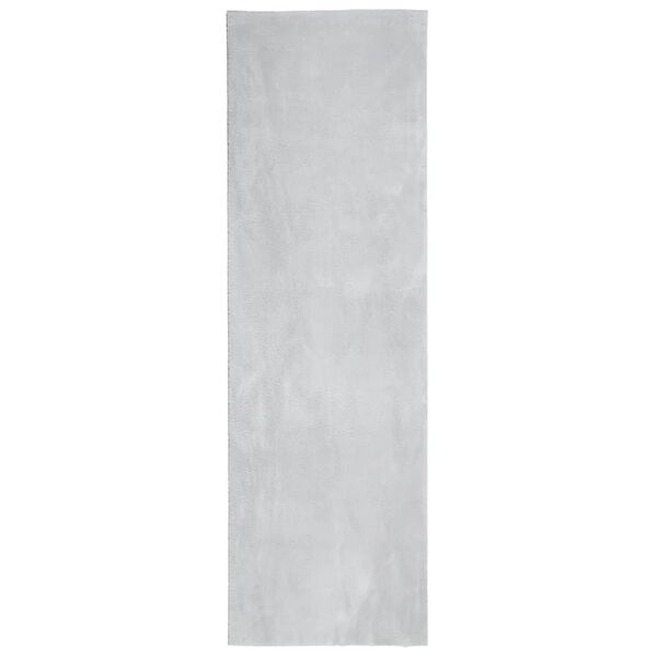 vidaXL Tapis HUARTE &agrave; poils courts doux et lavable gris 80x250 cm